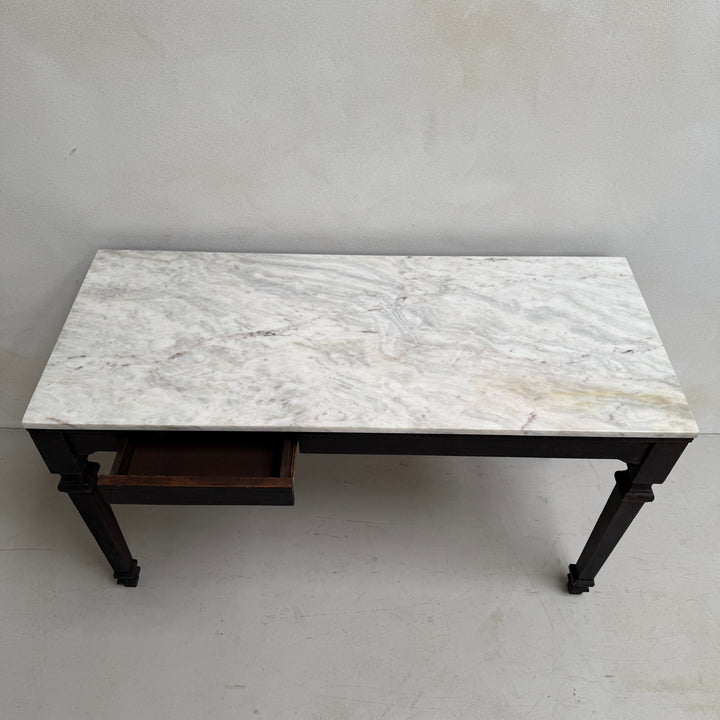 Antique Marble Top Console Table | Desk