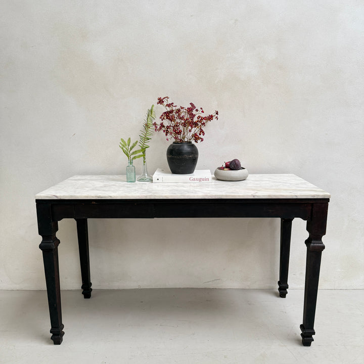 Antique Marble Top Console Table | Desk