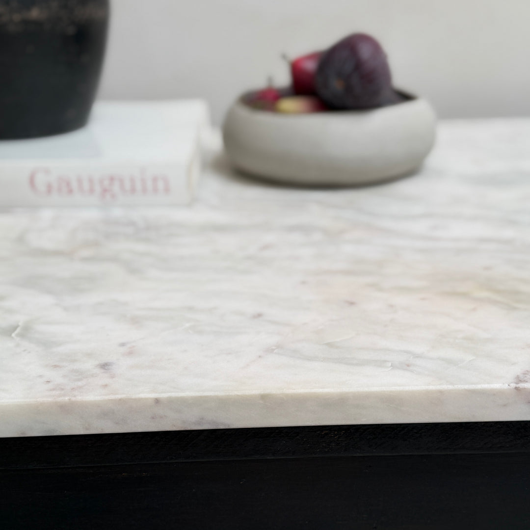 Antique Marble Top Console Table | Desk