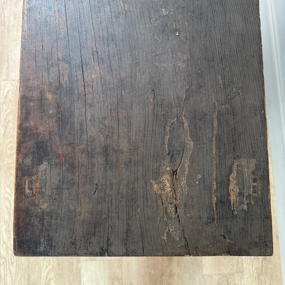Antique Black Elm Cupboard Abingdon