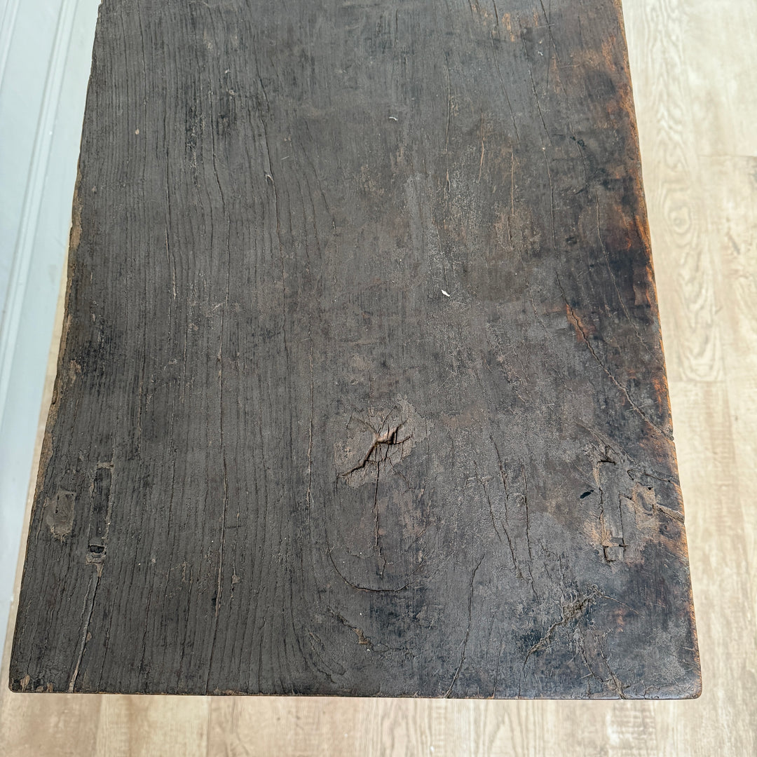 Antique Black Elm Cupboard Abingdon