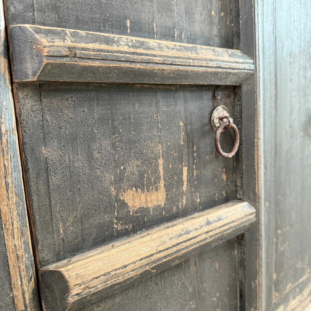 Antique Black Elm Cupboard Abingdon