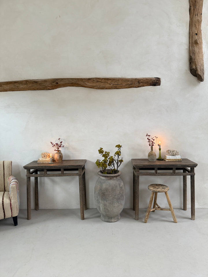 Pair of Small Antique Console Tables | Bow