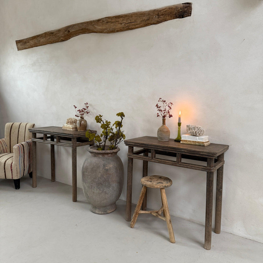 Pair of Small Antique Console Tables | Bow