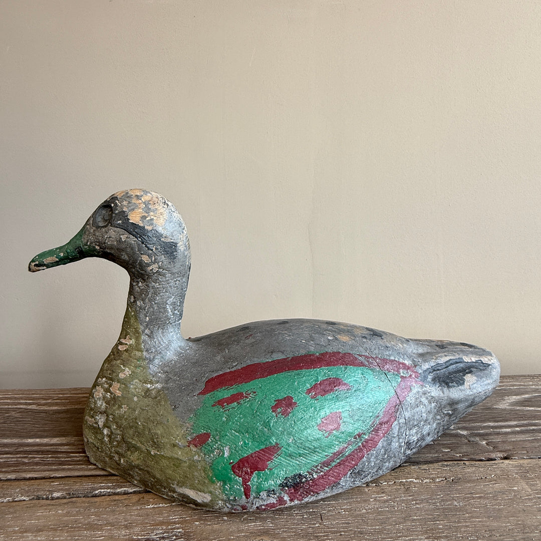 Antique Hand-Painted Decoy Duck