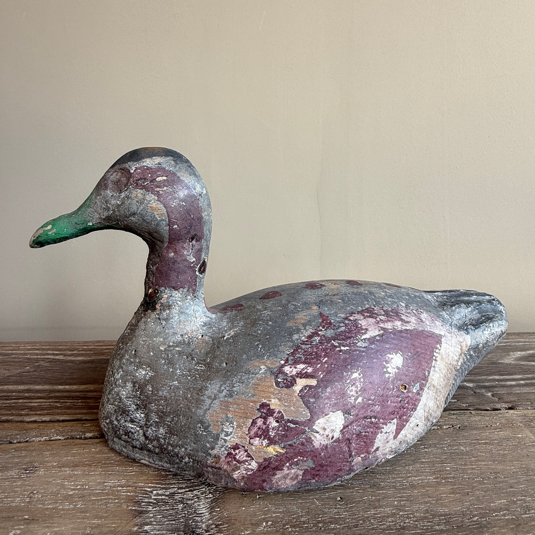 Antique Hand-Painted Decoy Duck