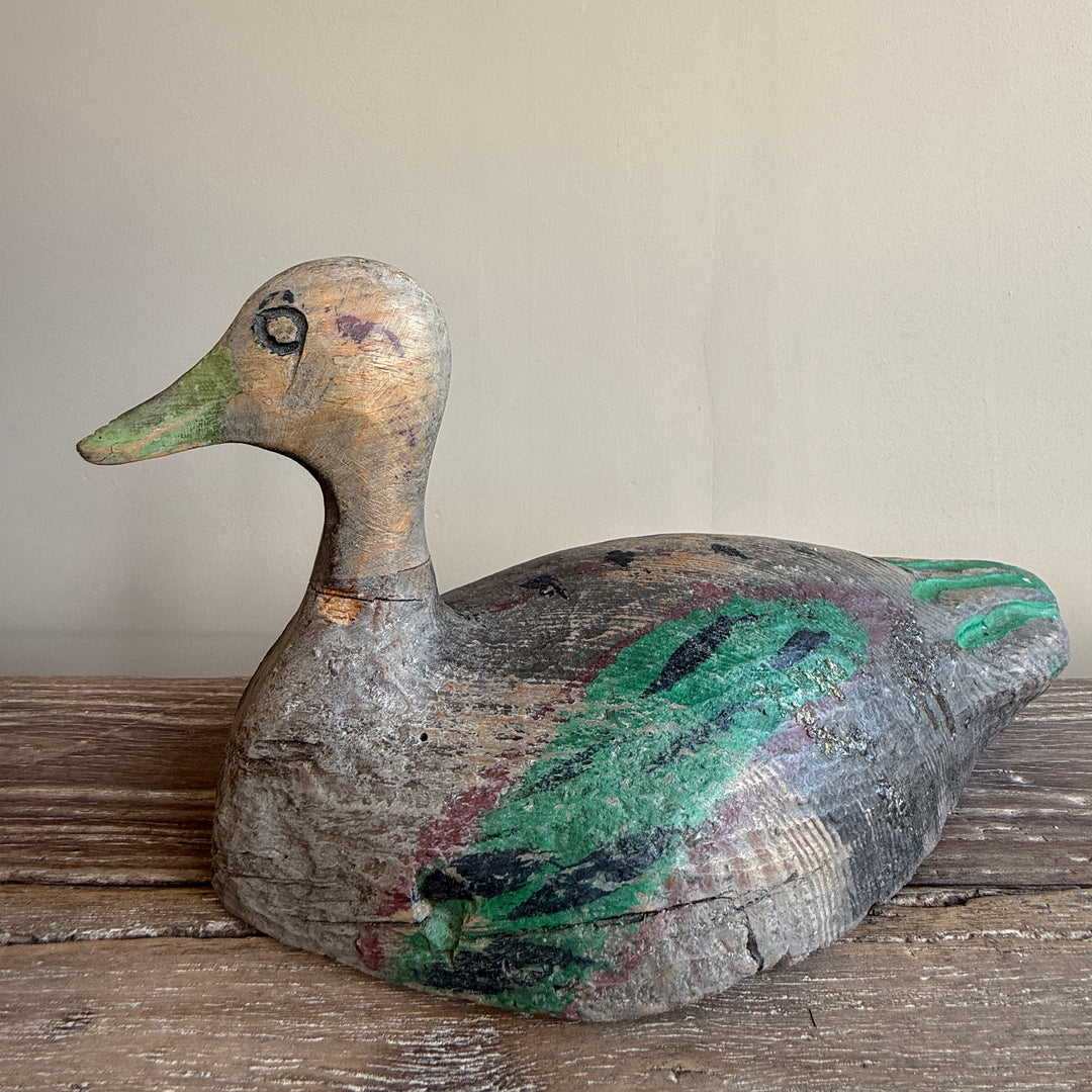 Antique Hand-Painted Decoy Duck