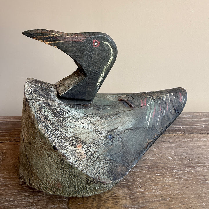 Antique Hand-Painted Decoy Duck