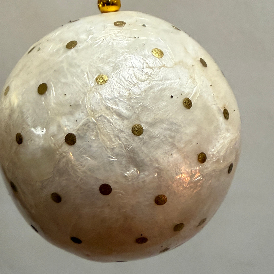 Traditional Lustrous Christmas Decoration | White