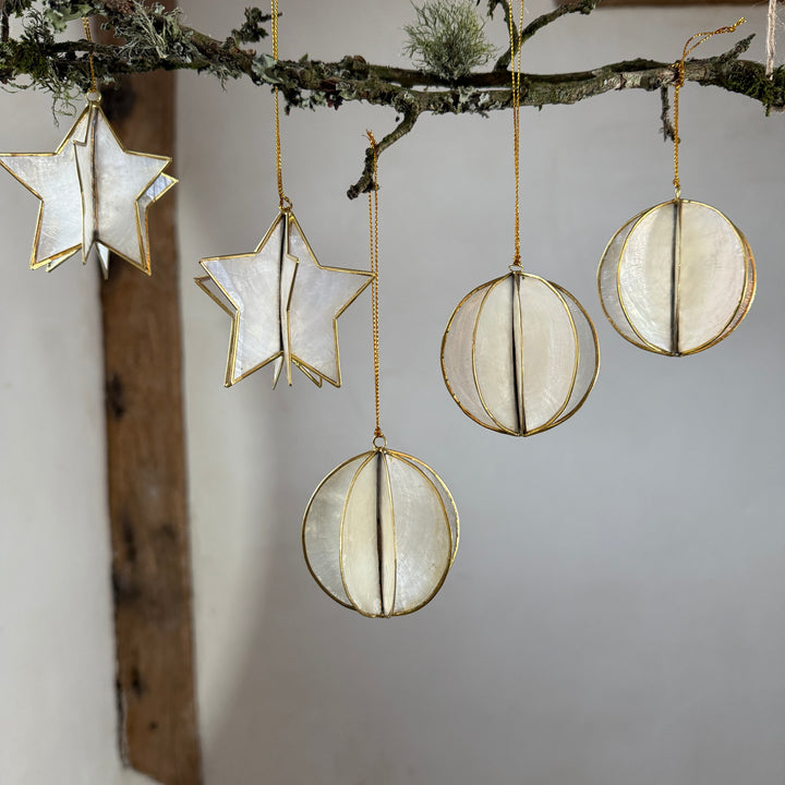 Christmas ball ornament pearlescent