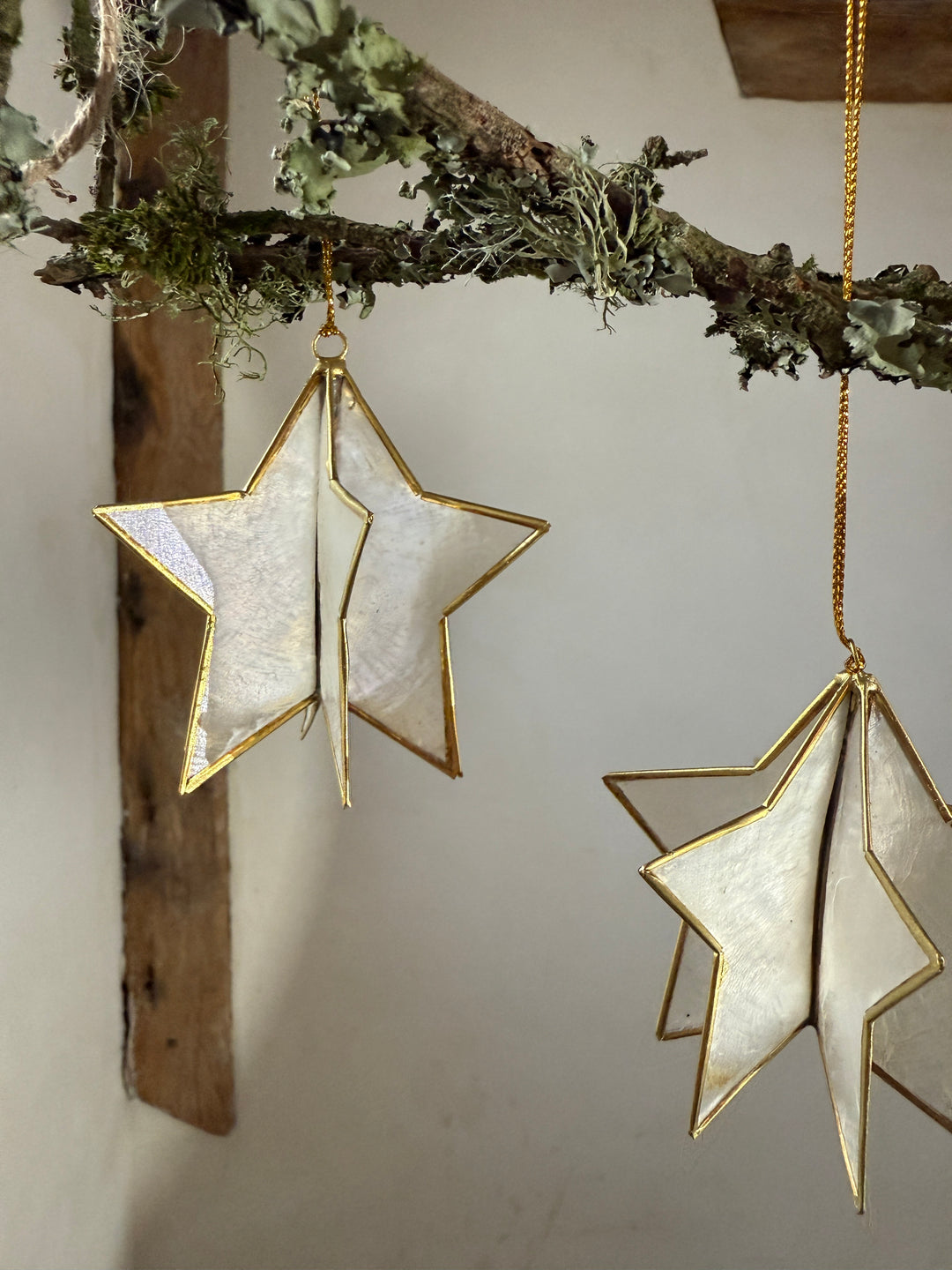 Christmas star ornament pearlescent