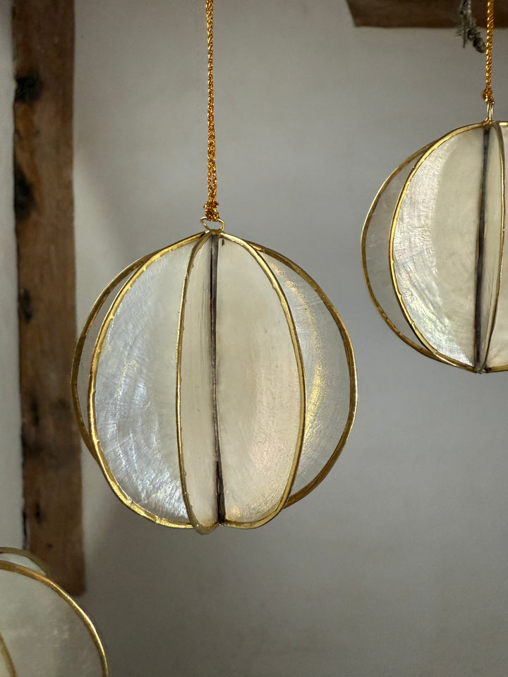 Christmas ball ornament pearlescent