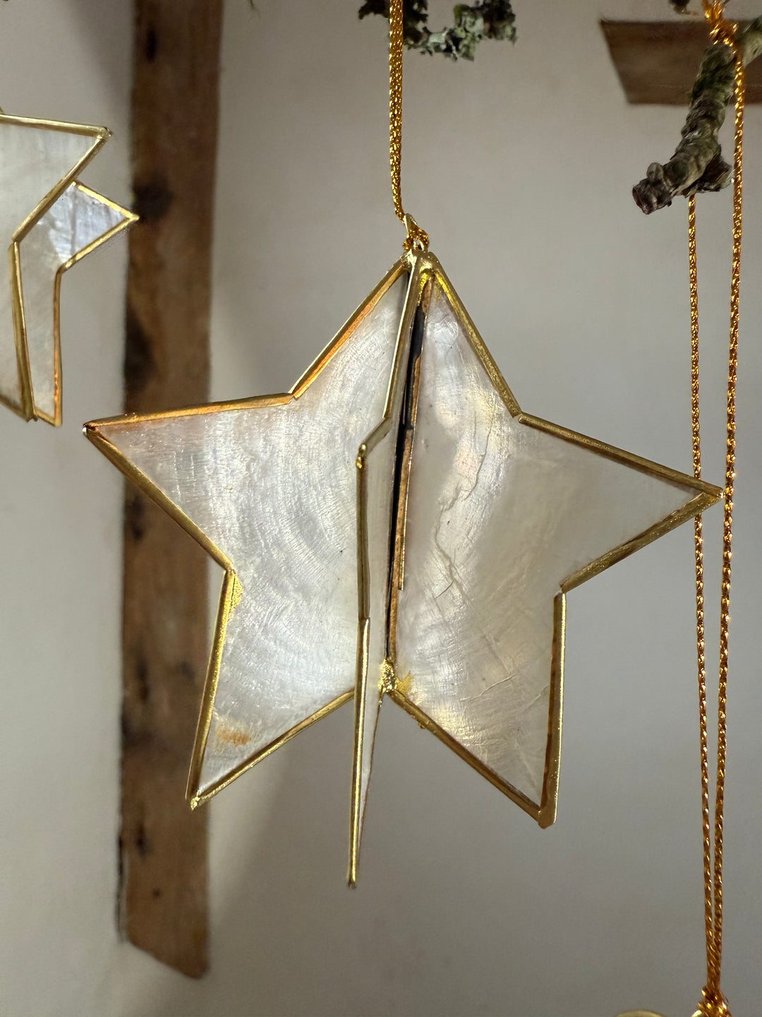 Christmas star ornament pearlescent