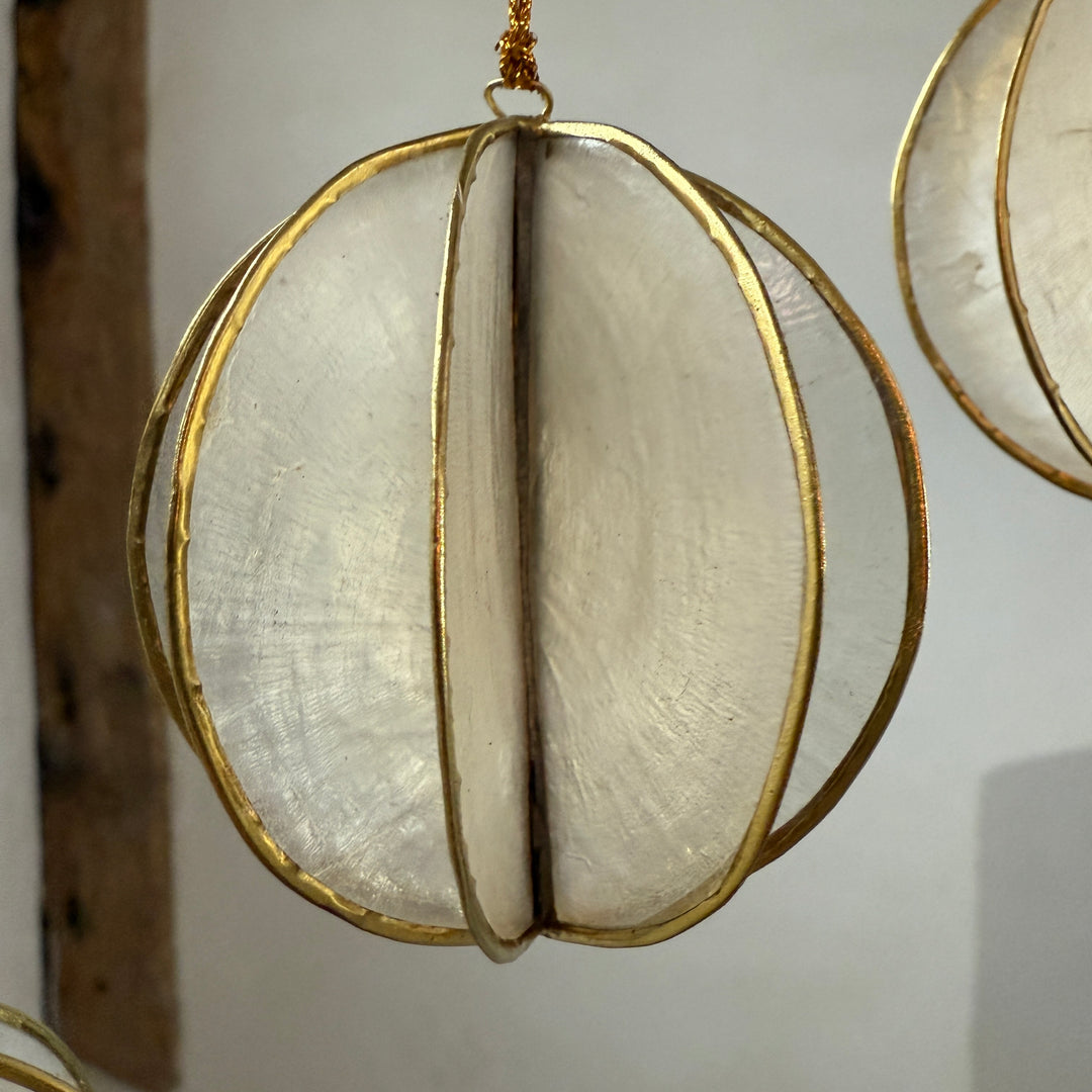 Christmas ball ornament pearlescent