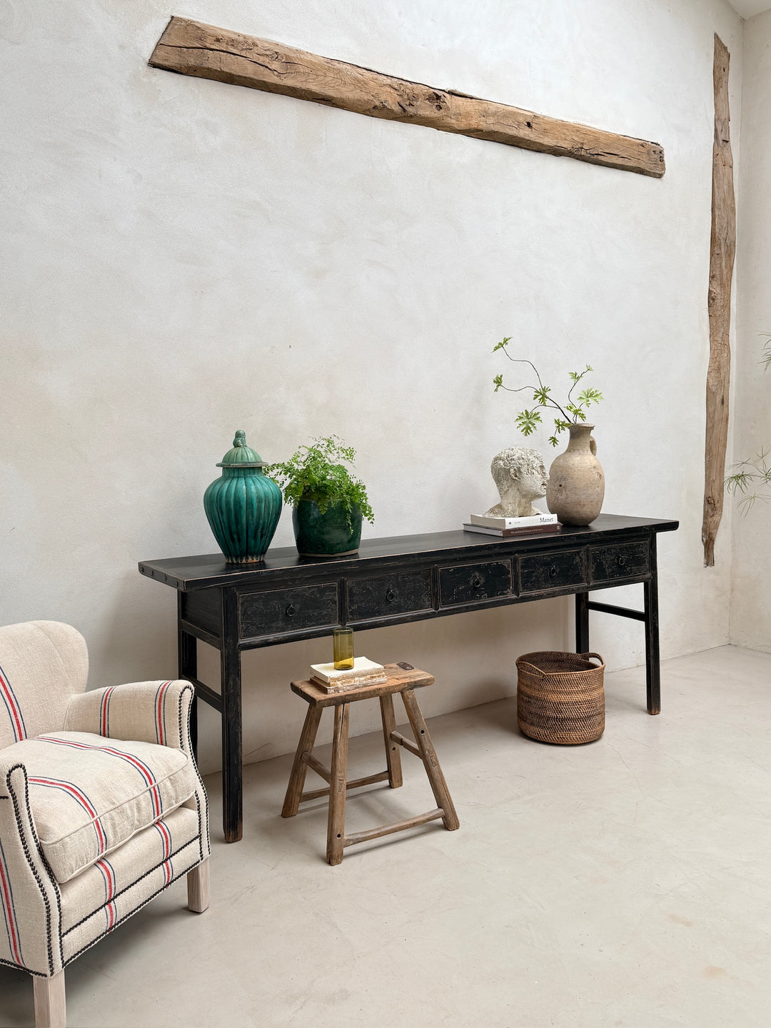 Antique Black Console Table | Owen
