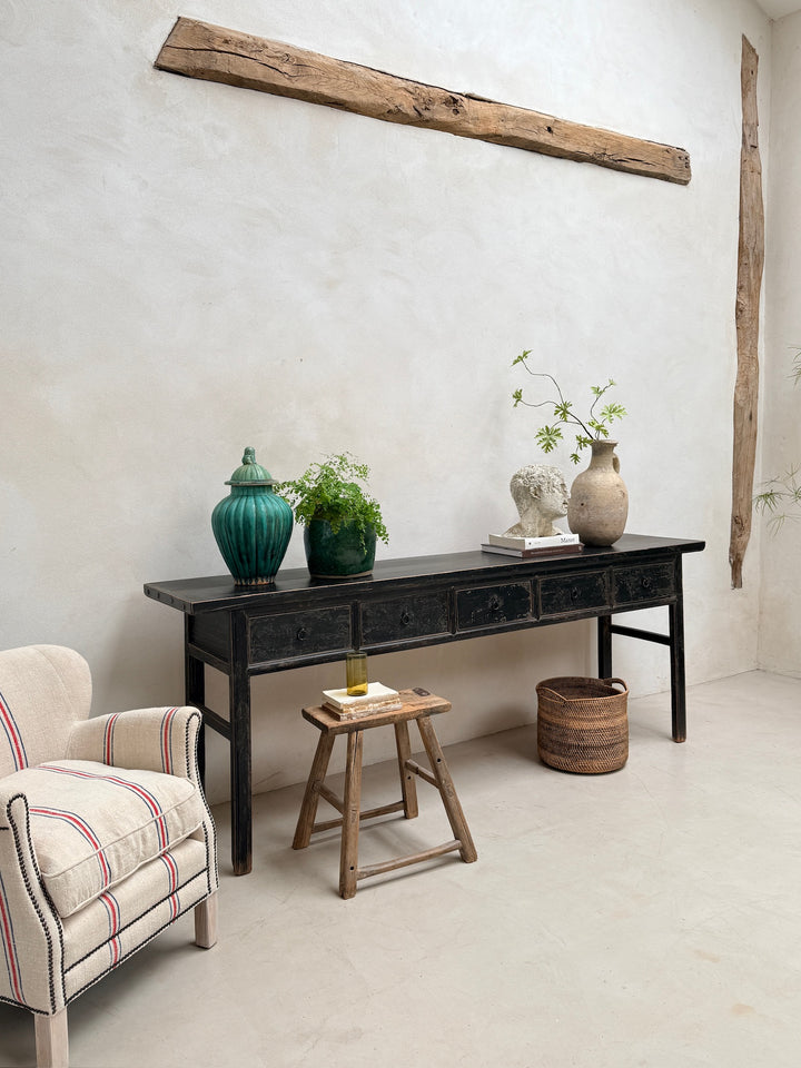 Antique Black Console Table | Owen