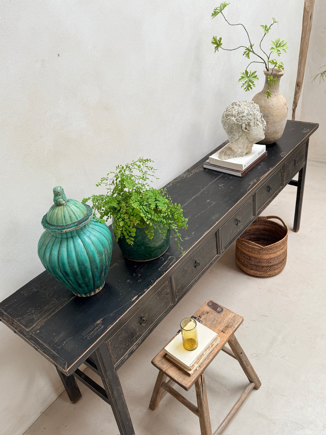 Antique Black Console Table | Owen
