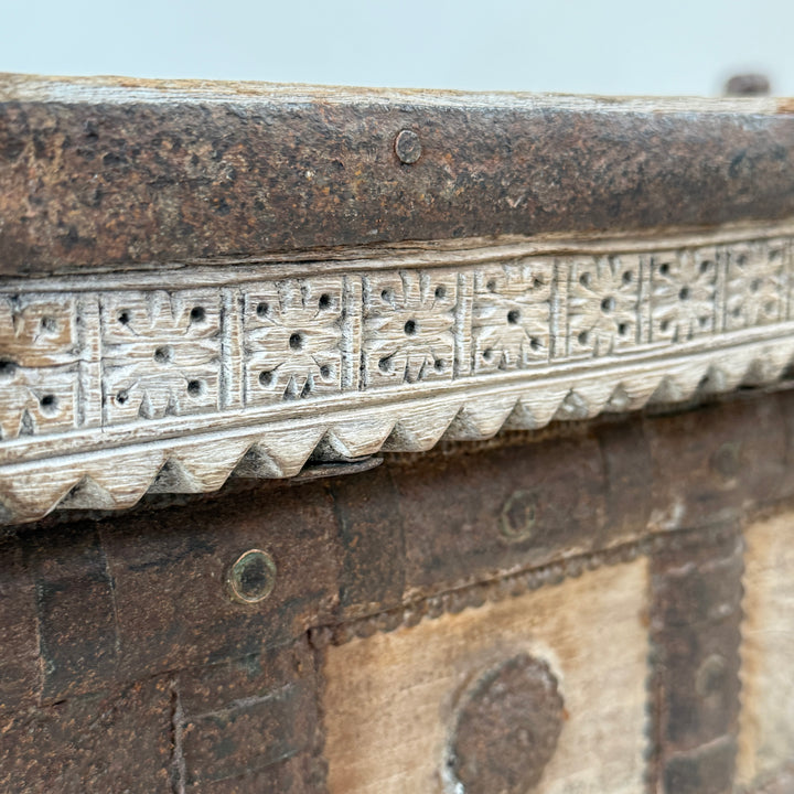 Antique 19th Century Indian Teak Dowry Chest | Laili