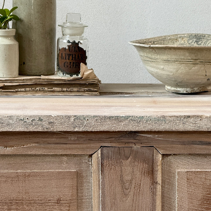Antique Bleached Teak Blanket Box | Gita