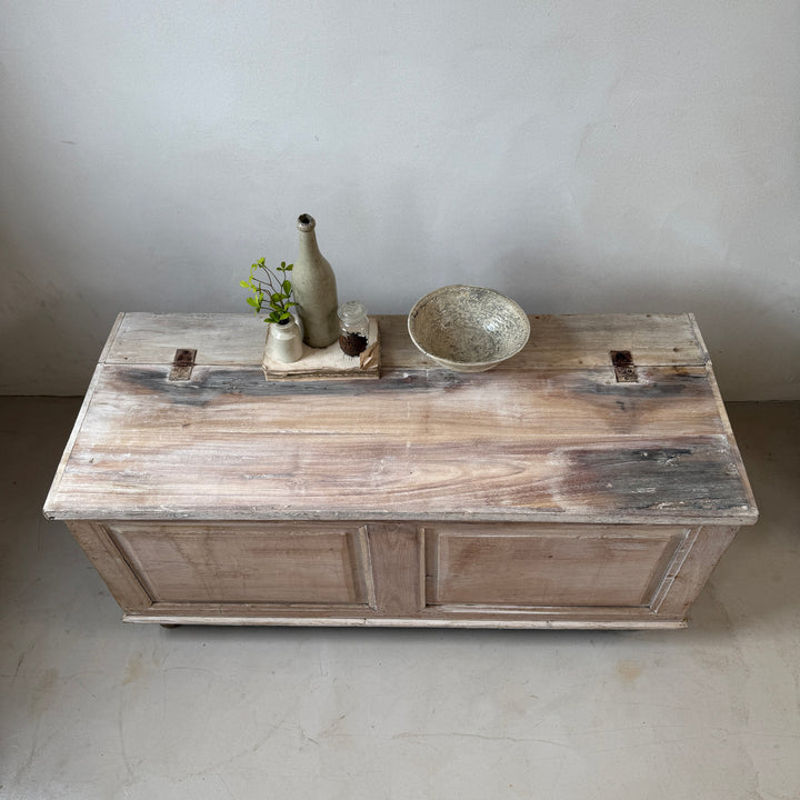 Antique Bleached Teak Blanket Box | Gita
