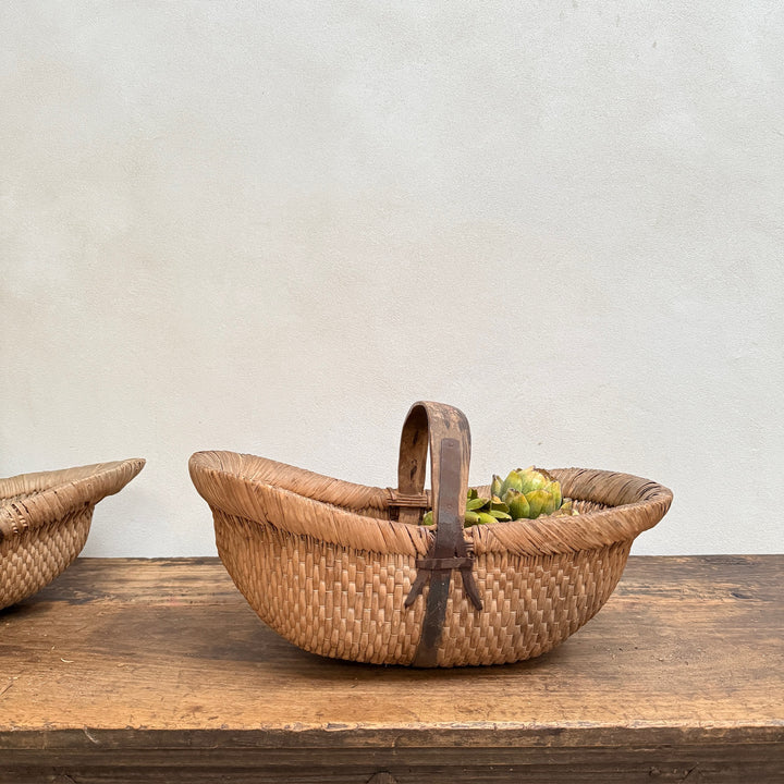 Antique Woven Flower Trug