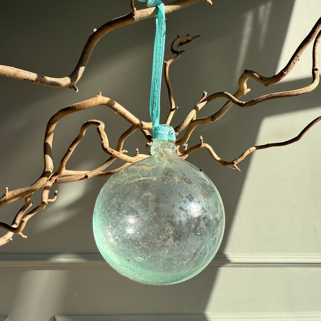 Hand Blown Glass Bauble | Clear