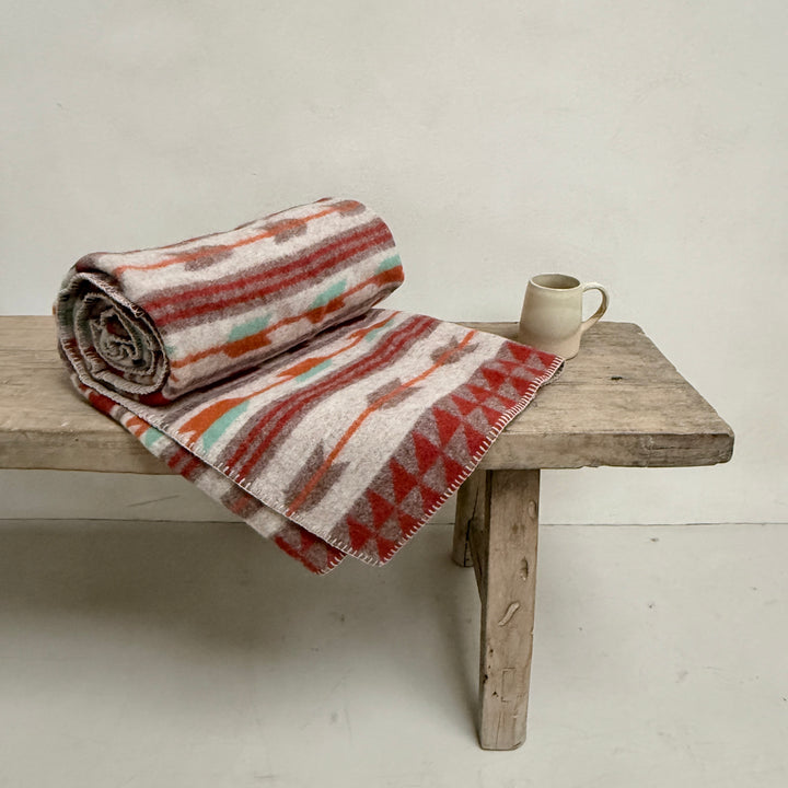 Lambswool felt Navajo Blanket