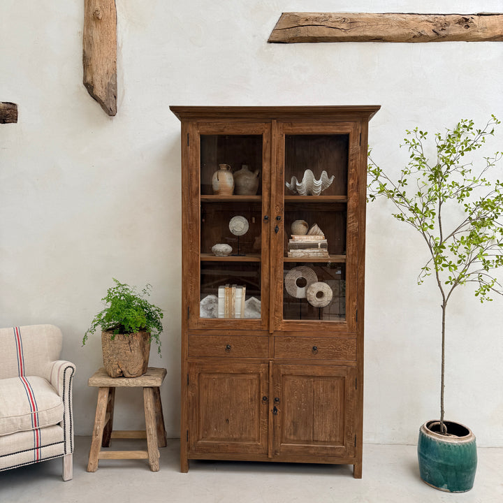 Beaconsfield Dark Wood Glazed Cupboard