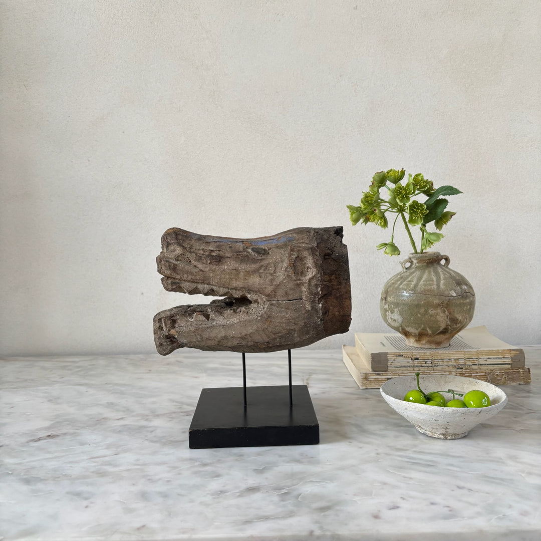 Antique primitive wooden animal | Boar