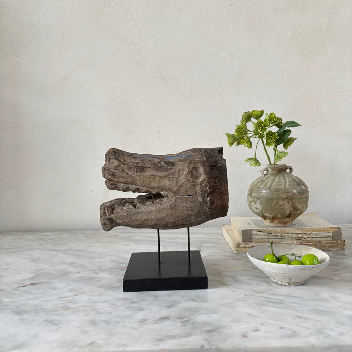 Antique primitive wooden animal | Boar