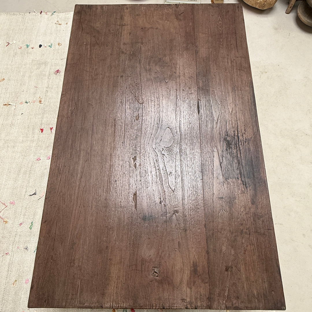Extra large antique teak coffee table Marcelle