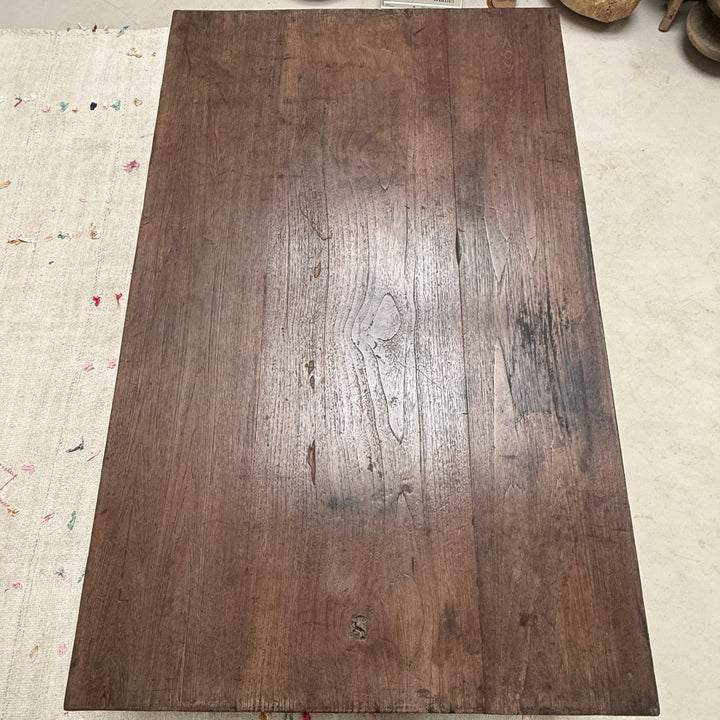 Extra large antique teak coffee table Marcelle