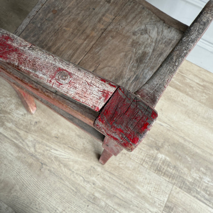 Primitive weathered antique armchair | Annisa