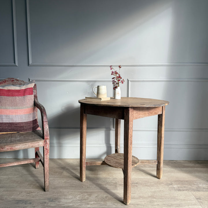 Mid century round side table | Surya