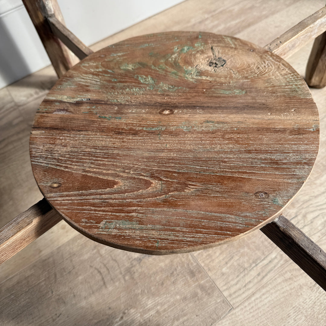 Mid century round side table | Surya