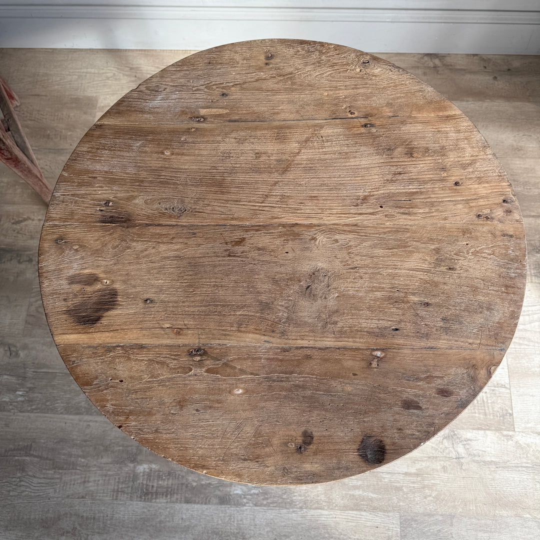 Mid century round side table | Surya