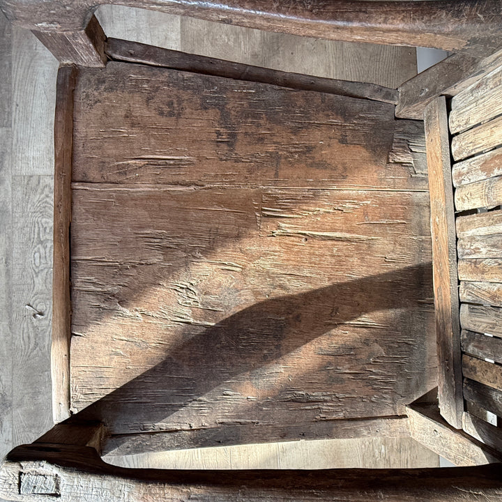 Vintage teak Seat with bamboo slats | Kirana