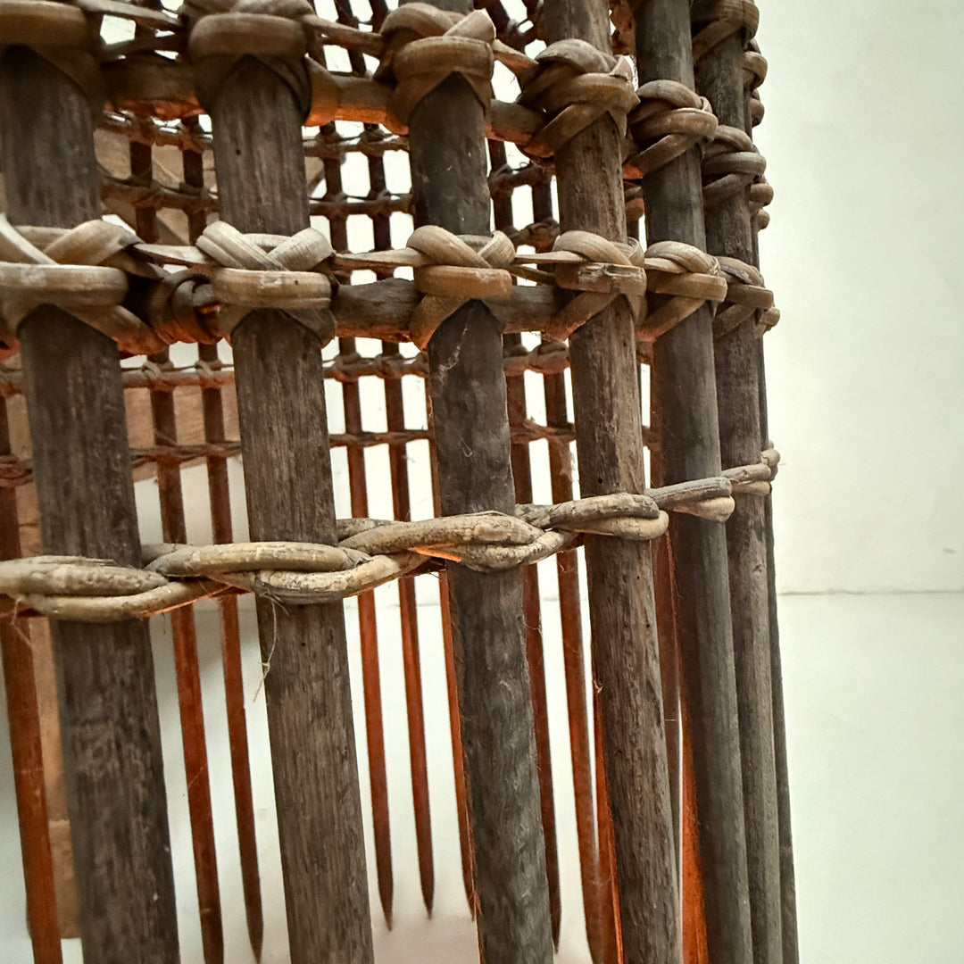 Vintage bamboo fishing trap lantern