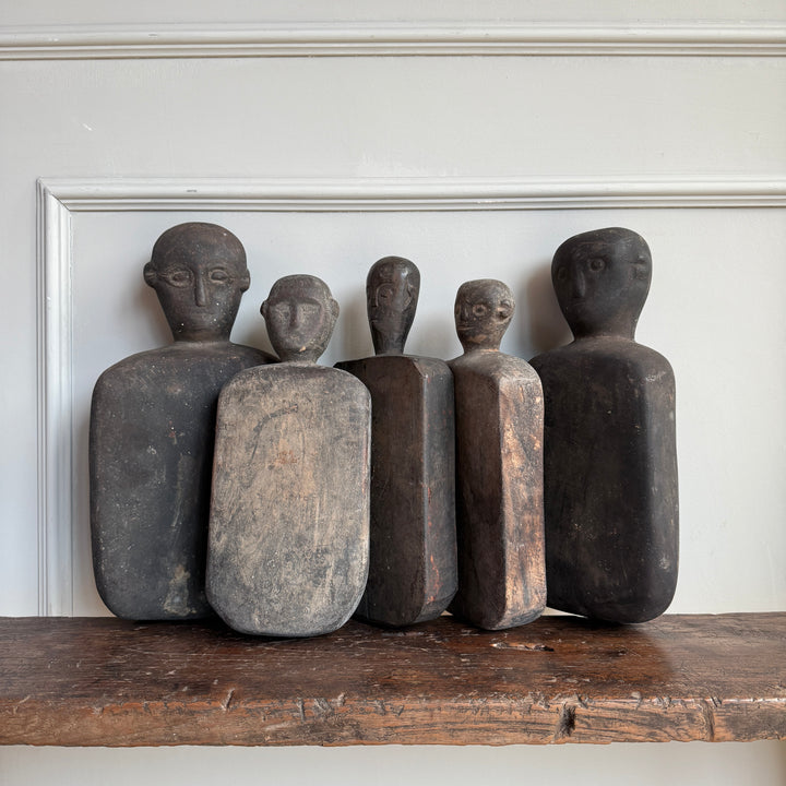 Primitive Wooden Figure | Cotton Pounding Board