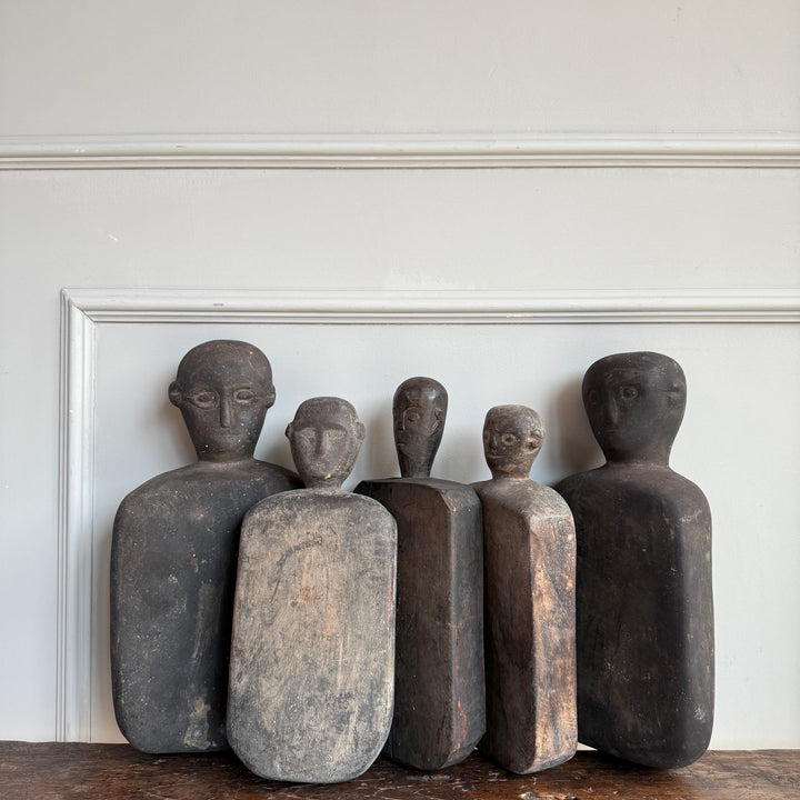 Primitive Wooden Figure | Cotton Pounding Board