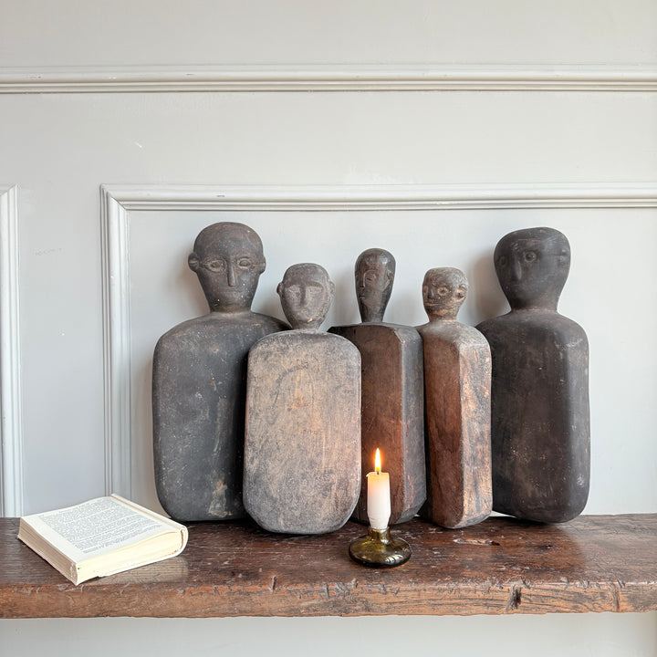 Primitive Wooden Figure | Cotton Pounding Board