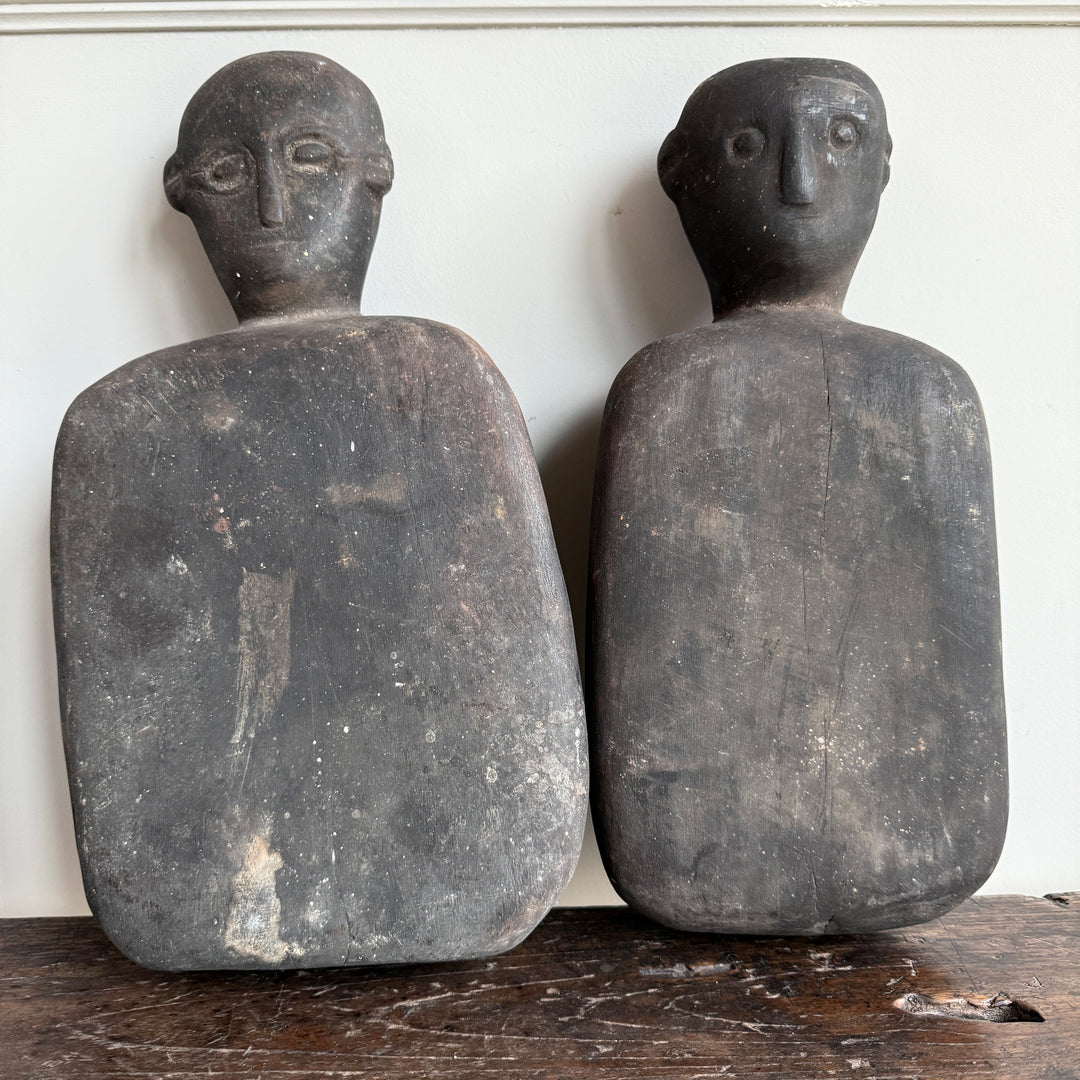 Primitive Wooden Figure | Cotton Pounding Board