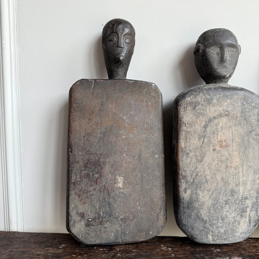 Primitive Wooden Figure | Cotton Pounding Board