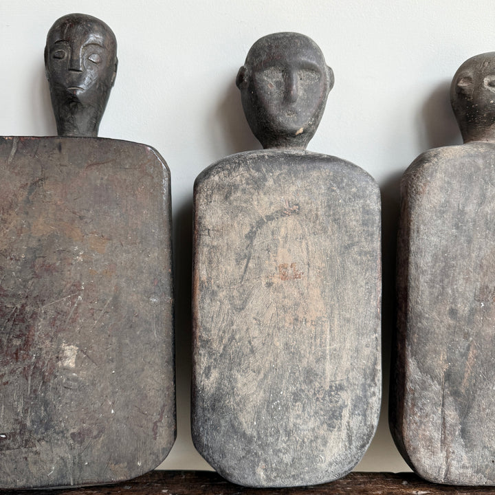 Primitive Wooden Figure | Cotton Pounding Board