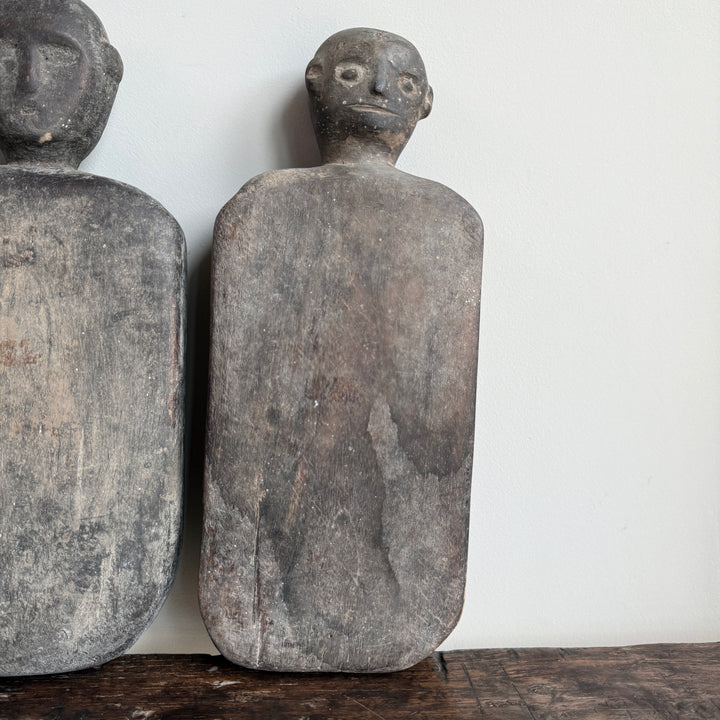 Primitive Wooden Figure | Cotton Pounding Board