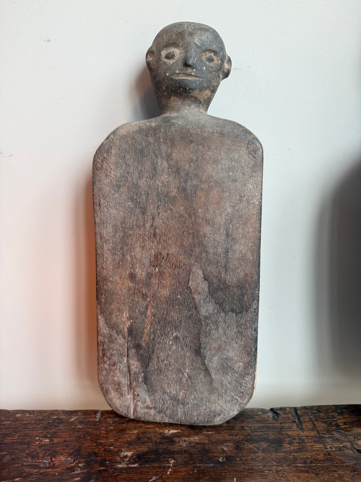 Primitive Wooden Figure | Cotton Pounding Board