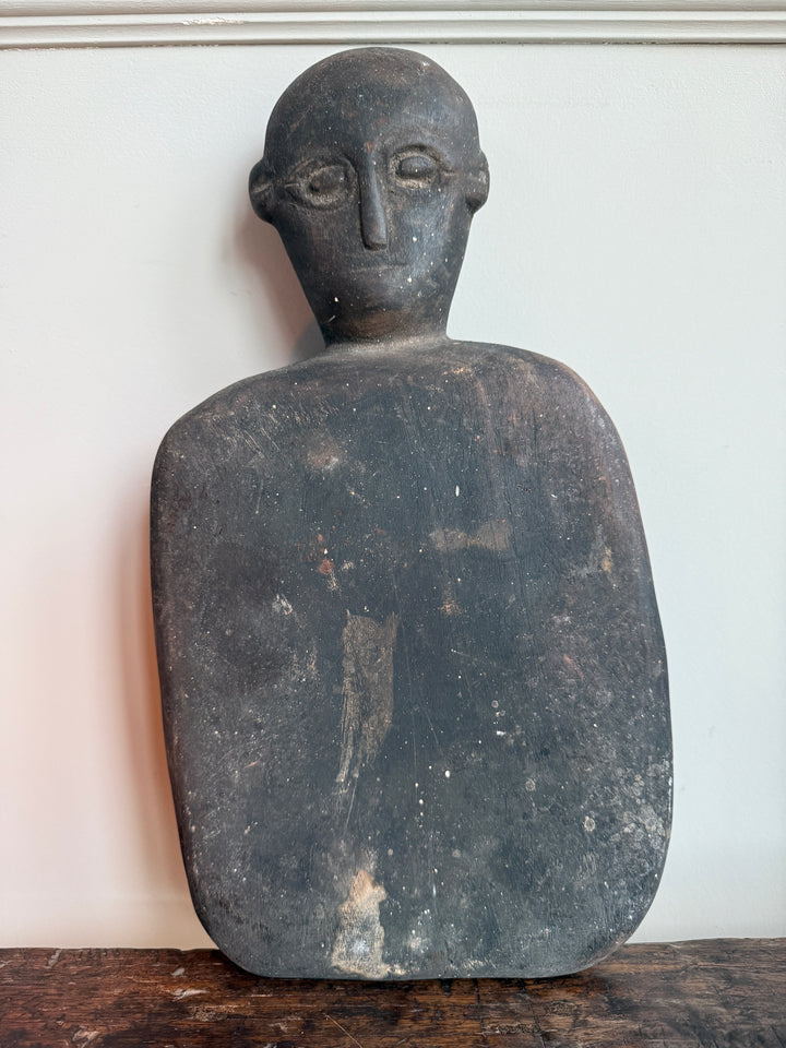 Primitive Wooden Figure | Cotton Pounding Board