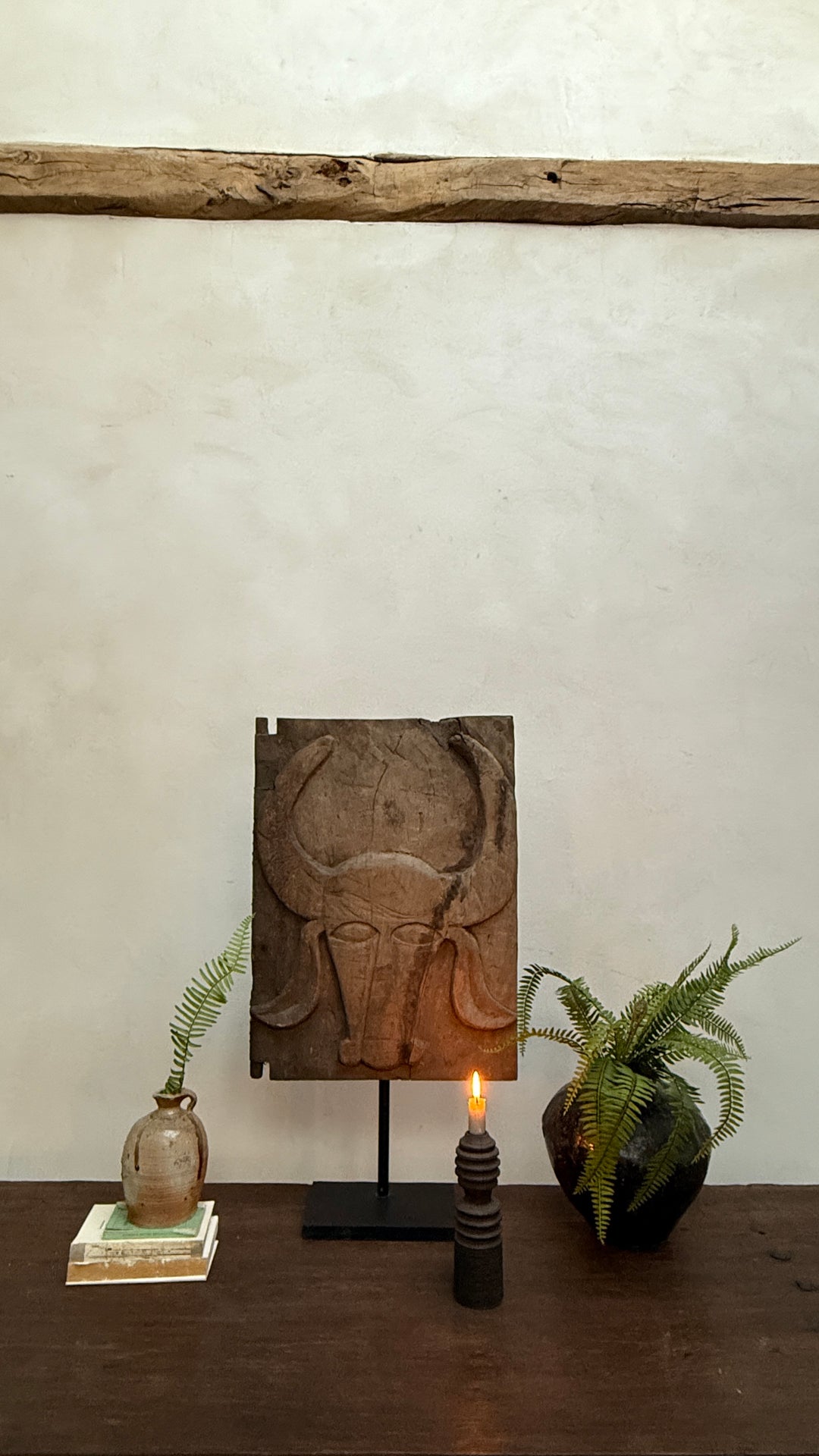 Antique Sumba Handcarved Panel | Ram