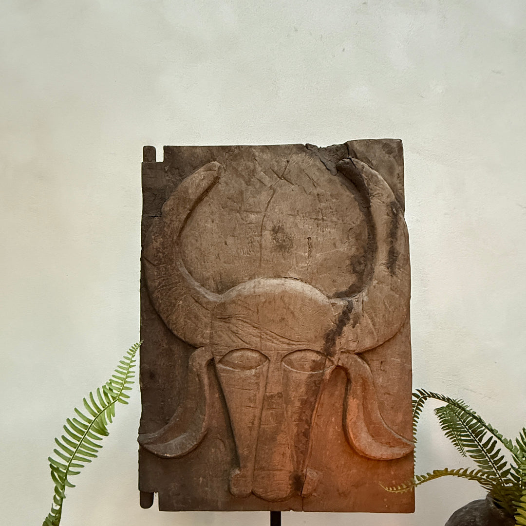 Antique Sumba Handcarved Panel | Ram