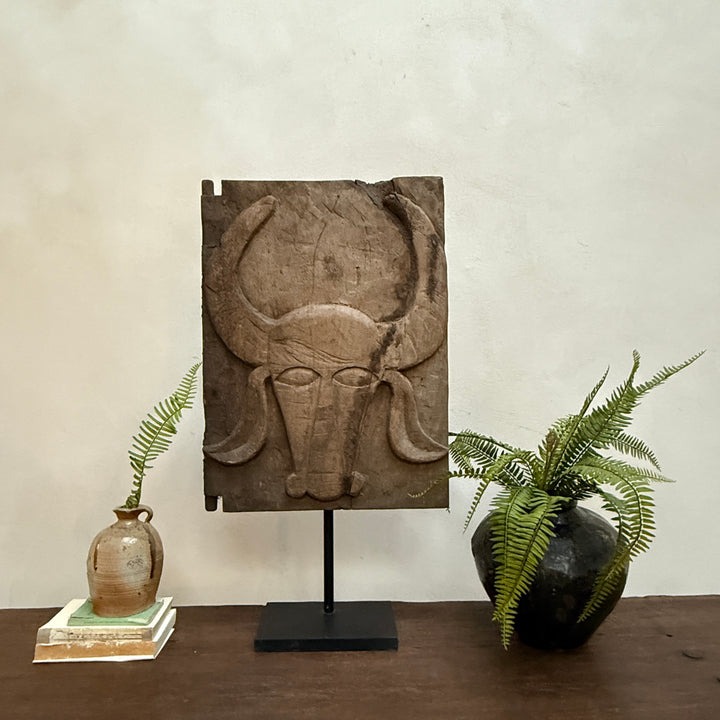 Antique Sumba Handcarved Panel | Ram